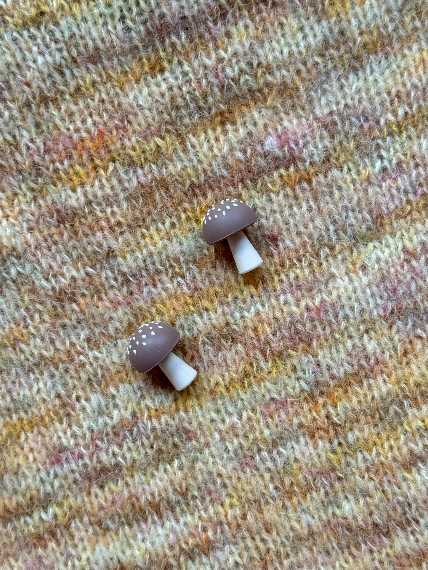 Brown Mushroom Stitch Stoppers