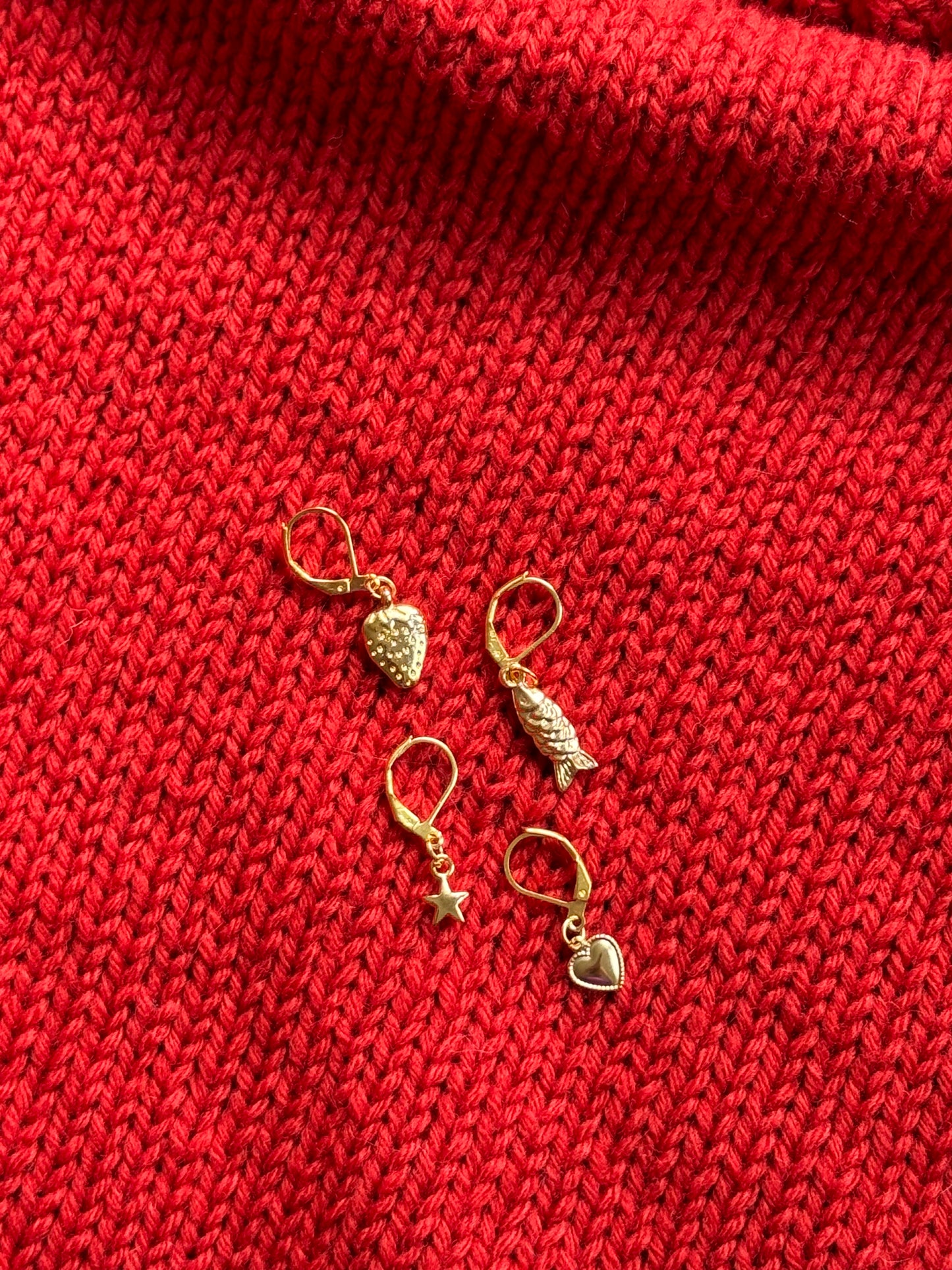 Gold Things Stitch Markers