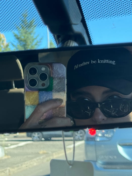 "I'd rather be knitting" Hat