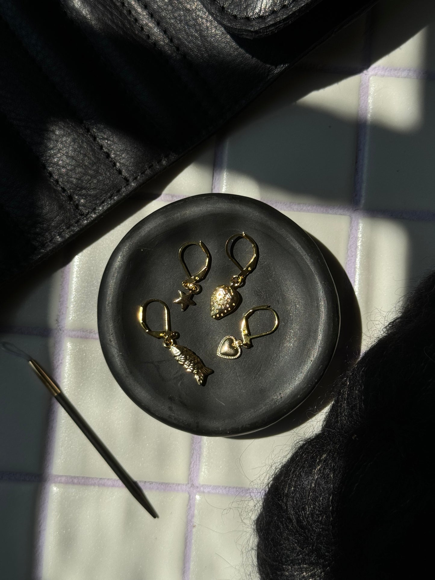 Gold Things Stitch Markers