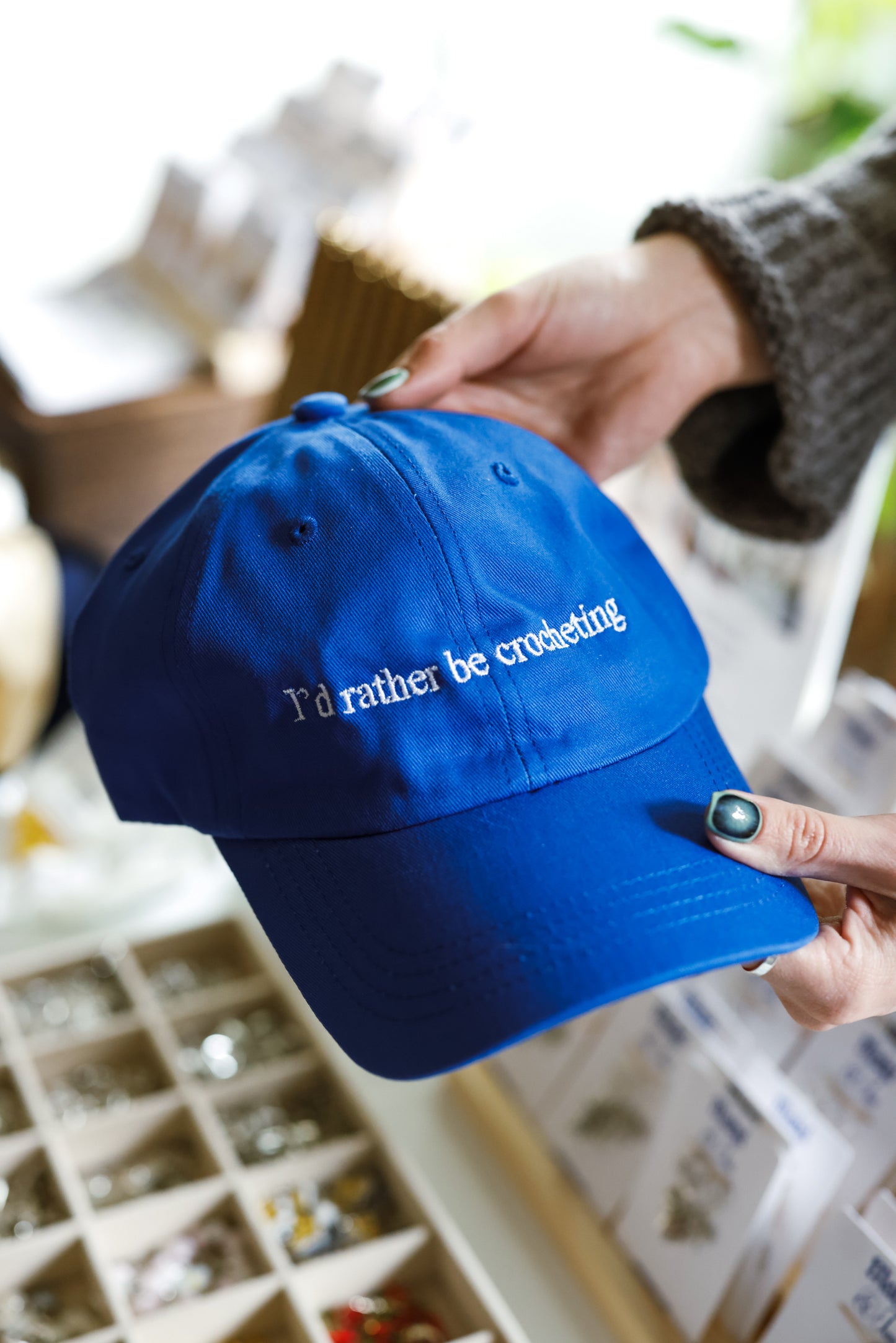 "I'd Rather Be Crocheting" Hat